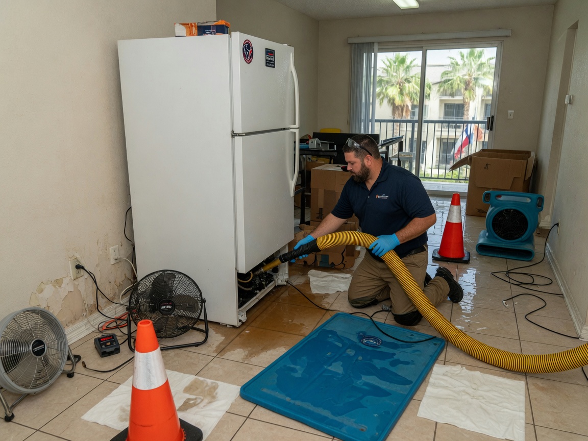 Appliance Leak Clean-up & Drying in Houston, TX