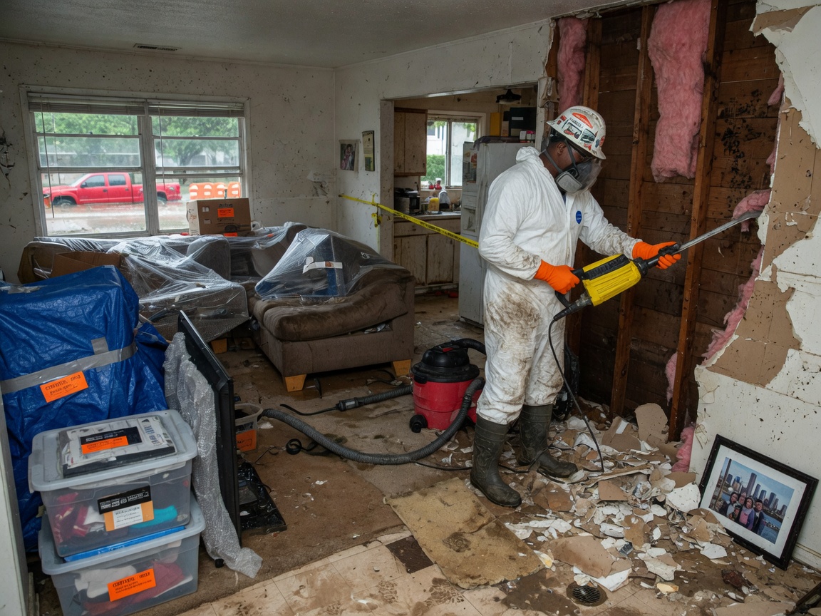 Flood Demolition & Content Protection in Houston, TX